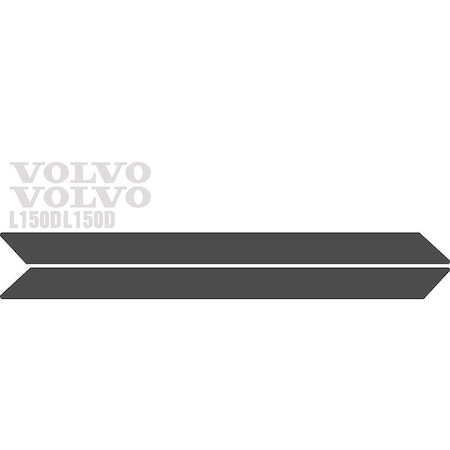 Aftermarket Volvo Wheel Loader L150D Decal Set VOLL150DDECALSET